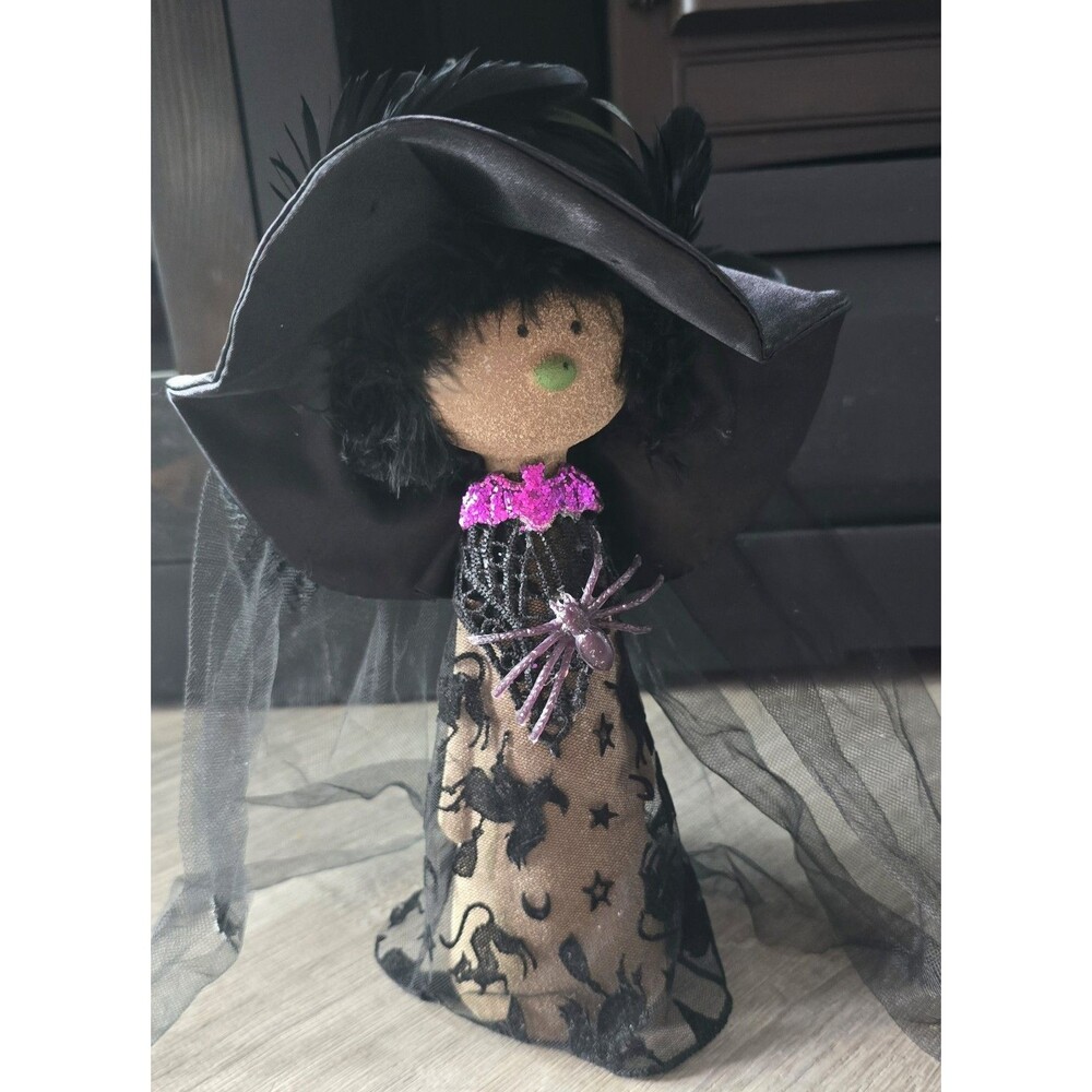 Handmade Witch Figurine Decoration Halloween CUTE